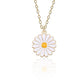 Gold-Toned Alloy Sunflower Pendant Necklace - The Pari | Swadesiicart