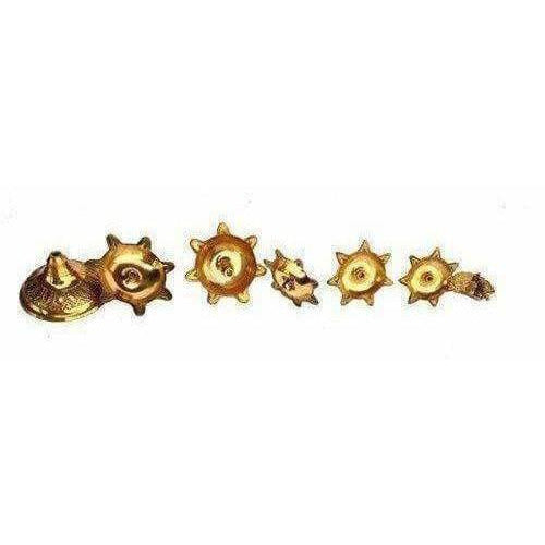 Pure Brass Diya (Puja Lamp) Hindu Pooja Article | Swadesiicart