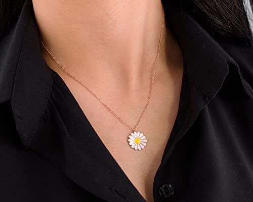 Gold-Toned Alloy Sunflower Pendant Necklace - The Pari | Swadesiicart