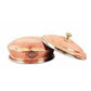 Steel Copper Handi Bowl With Lid - Swadesiicart