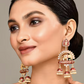 Elephant Shape Maroon Jhumki Drop Earrings for Womens by House of Ree | Swadesiicart