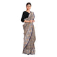 Exclusive Collection 100% Pure Cotton Rose Mauve Tant Saree With Hand Weaving Work - Swadesiicart