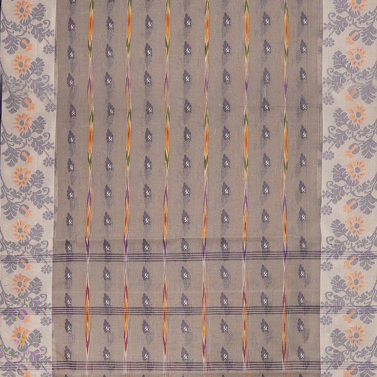 Exclusive Collection 100% Pure Cotton Rose Mauve Tant Saree With Hand Weaving Work - Swadesiicart