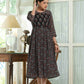 Juniper Black Georgette Festive Printed Anarkali Flared Anarkali Kurta For Women | Swadesiicart