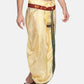 Sethukrishna Men Beige Solid Dhoti Pant | Swadesiicart