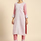 All About You Women Embroidered Chikankari Kurta With Trousers & With Dupatta | Swadesiicart