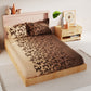 BIANCA Brown Floral 200 TC King Bedsheet with 2 Pillow Covers - Swadesiicart