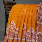 Orange With Off White Colour Leheriya Georgette Saree By Gayathri Reddy Designer Studio | Swadesiicart