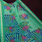 Rama Green Floral Design Semi Chanderi Saree By Gayathri Reddy Designer Studio | Swadesiicart