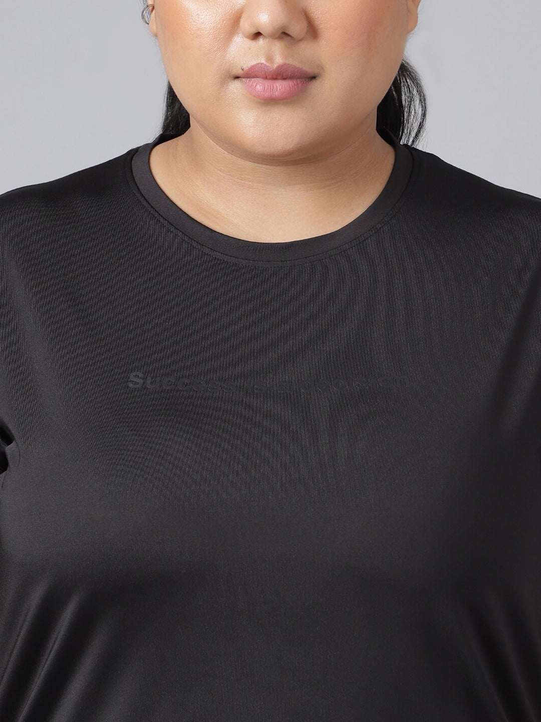 MKH Plus Size Drop-Shoulder Sleeves Dri-FIT Relaxed Fit Training T-shirt - Swadesiicart