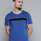 Alcis Men Blue Slim Fit Training or Gym T-shirt | Swadesiicart