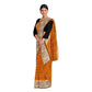 Exclusive Collection 100% Pure Cotton Orange Tant Saree With Hand Weaving Work - Swadesiicart