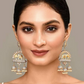 Elephant Shape Gray Jhumki Drop Earrings for Womens by House of Ree | Swadesiicart