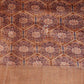 Wheat Colour All Over Print Semi Chanderi Saree By Gayathri Reddy Designer Studio | Swadesiicart
