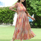Juniper Multi Chiffon Festive Printed Flared Jump Suit For Women - Swadesiicart