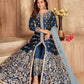 Myra Navy Blue Art Silk Embroidered Anarkali Suit | Swadesiicart