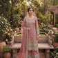 Anaita Pink Chinon Suit with Embroidery & Sequence Work