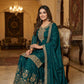 Anaita D Green Chinon Stitched Suit With Embroidery & Sequence Work
