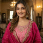 Anaita Pink Chinon Stitched Suit With Embroidery & Sequence Work