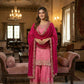 Anaita Pink Chinon Stitched Suit With Embroidery & Sequence Work