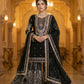 Anaita Black Georgette Stitched Suit With Embroidery & Sequence Work