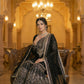 Anaita Black Georgette Stitched Suit With Embroidery & Sequence Work