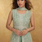 Anaita Green Georgette Stitched Palazzo Suit with Embroidery & Sequence Work