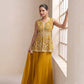 Anaita Yellow Georgette Stitched Plazzo Suit with Sequence Lakhnavi Embroidery work