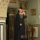 Juniper Black Rayon Festive Embroidered Straight Skd For Women | Swadesiicart