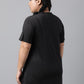 MKH Plus Size Typography Printed Dri-FIT Relaxed Fit Drop-Shoulder Sleeves Gym T-shirt - Swadesiicart