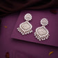Tehzeeb Creations Gold-Polished Traditional Dangle Earrings - Swadesiicart