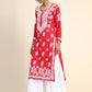 HOUSE OF KARI Women Embroidered Chikankari Cotton Kurta | Swadesiicart