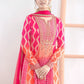 Anaita Pink Chinon Stitched Anarkali Suits With Embroidery & Sequence Work