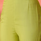 InWeave Pear Green Solid Boho Full Sleeve Co Ord Set - Swadesiicart