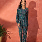 InWeave Blue Kalamkari Co Ord Set - Swadesiicart