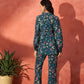 InWeave Blue Kalamkari Co Ord Set - Swadesiicart