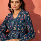 InWeave Blue Kalamkari Co Ord Set - Swadesiicart