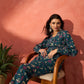 InWeave Blue Kalamkari Co Ord Set - Swadesiicart
