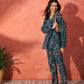 InWeave Blue Kalamkari Co Ord Set - Swadesiicart