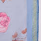 InWeave Strappy Ink Blue With Blue Fuchsia Floral Organza Dupatta Set - Swadesiicart