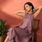 InWeave Mauve Lurex Short Palazzo Kurta Set - Swadesiicart
