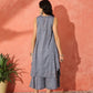 InWeave Blue Lurex Short Palazzo Kurta Set - Swadesiicart