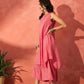 InWeave Red Lurex Short Palazzo Kurta Set - Swadesiicart
