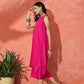 InWeave Fuchsia Short Kurta Palazzo Set - Swadesiicart
