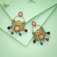 Tehzeeb Creations Multi Beads Multi Colour Earrings | Swadesiicart