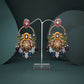 Tehzeeb Creations Multi Beads Multi Colour Earrings | Swadesiicart