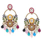 Tehzeeb Creations Multi Beads Multi Colour Earrings | Swadesiicart