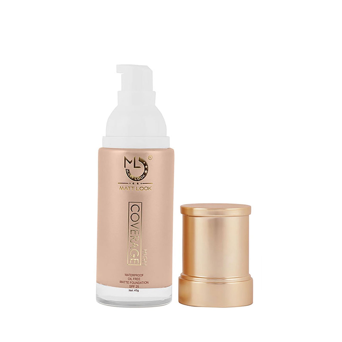Matt Look High Coverage Waterproof Oil Free Matte SPF 25 Foundation - Fair - Swadesiicart