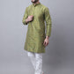 Sojanya M Ethnic Motifs Embroidered Thread Work Kurta With Churidar | Swadesiicart