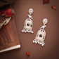 Tehzeeb Creations Gold-Polished Parrot Design Earrings | Swadesiicart